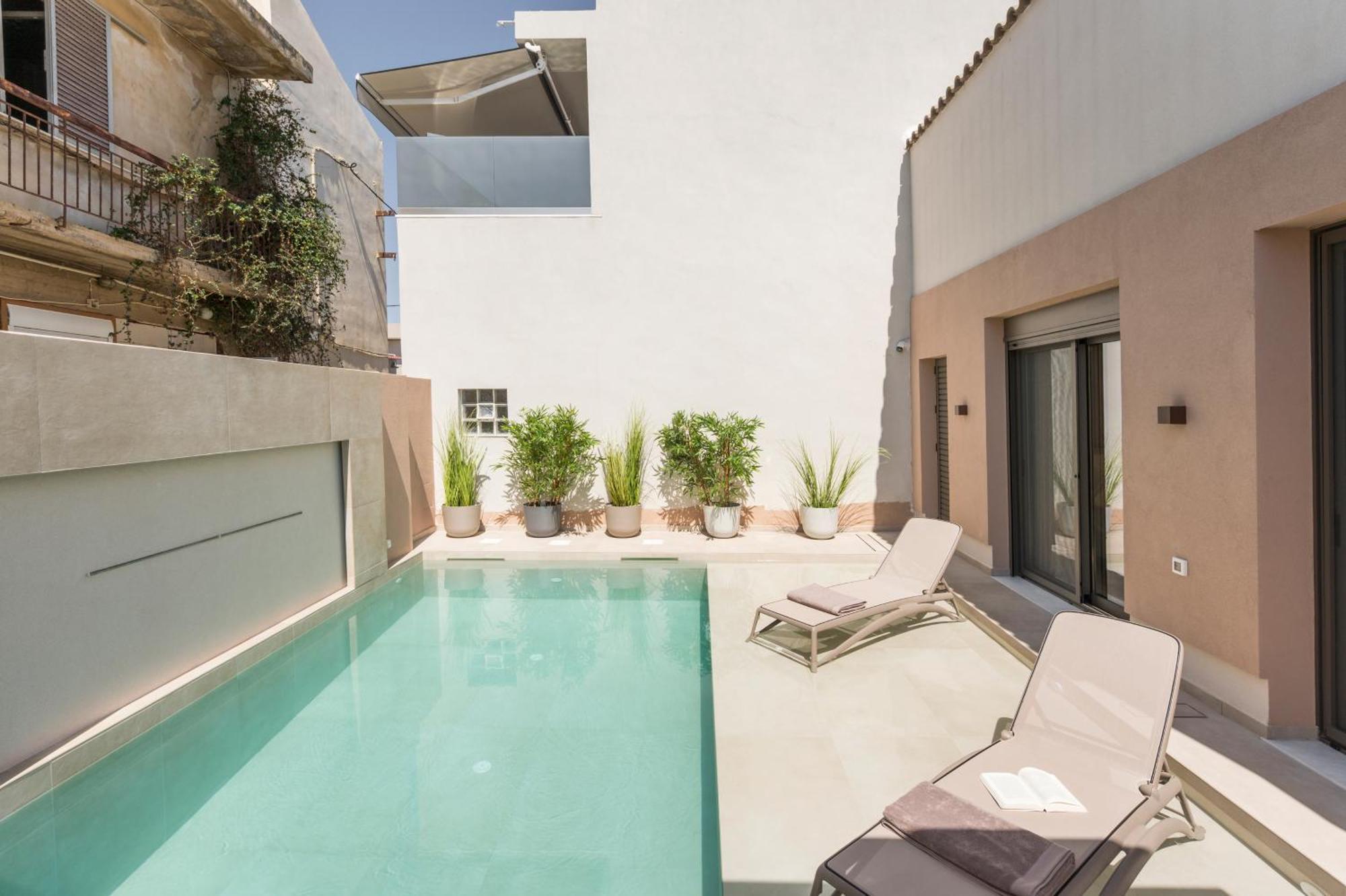 Orama Luxury Apartments Néa Kidonía Kültér fotó